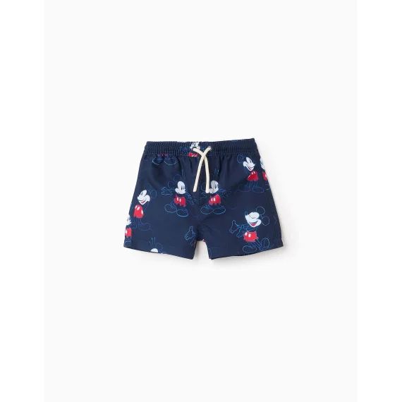 Short De Bain Avec Mickey Bleu Foncé