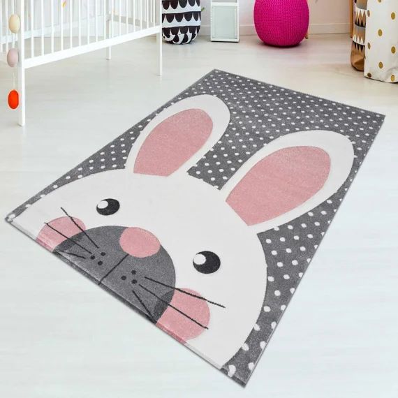 Tapis Enfant Tissé Lakids 2 Gris