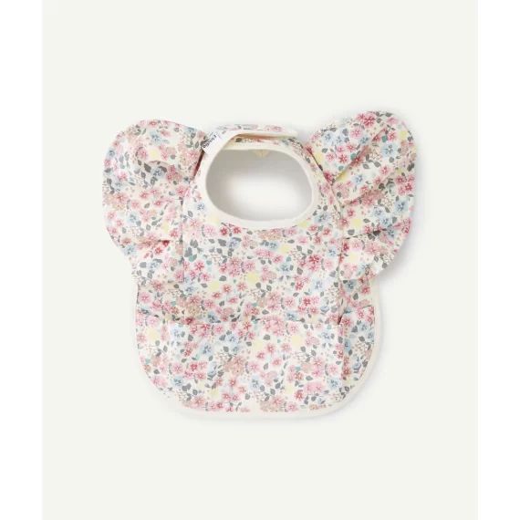 Bavoir imprimé fleuri coloré –  – Soldes