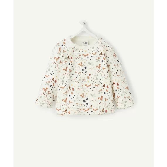 Sweat pressionné bébé en fibres recyclées imprimé forêt –  – Soldes