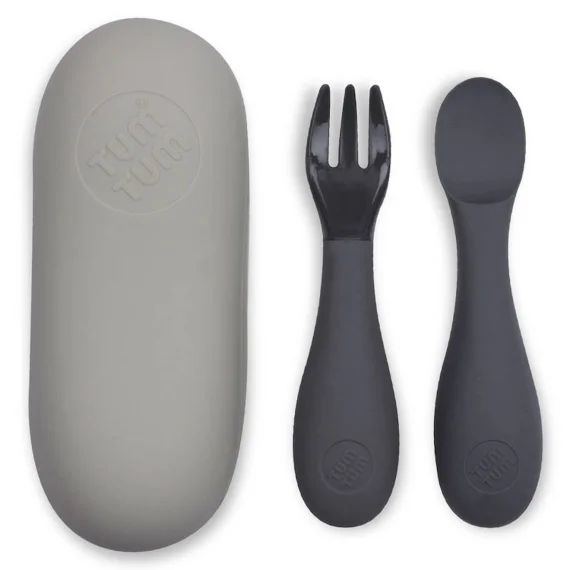 Set De Couverts En Silicone Gris Multi-coloured