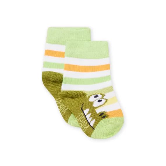 Chaussettes Vert – Blanc