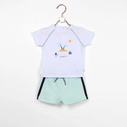 T-shirt imprimé coton Garçon Blanc
