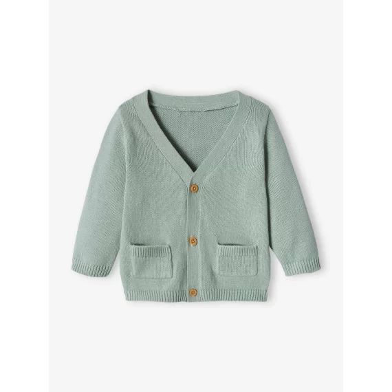 Gilet bébé garçon avec poches fantaisie BASICS bleu grisé