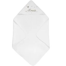 Cape de bain étoile taupe personnalisable (80 x 80 cm)