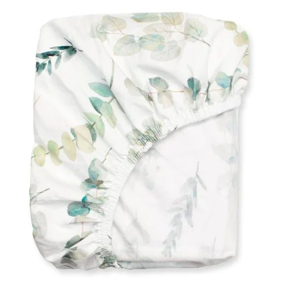 Drap-housse En Coton, Eucalyptus 90×190 Blanc