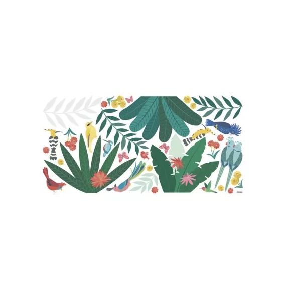 Planche de stickers décor Tropical