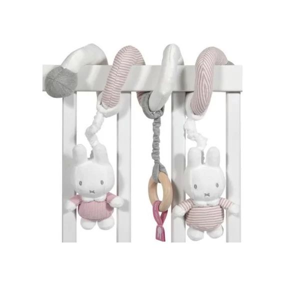 Spirale d&rsquo;activités lapin Miffy rose velours