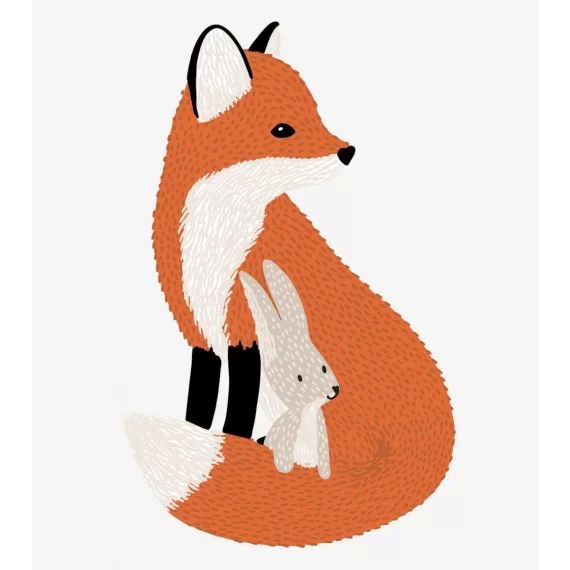 Grand sticker Mr Fox