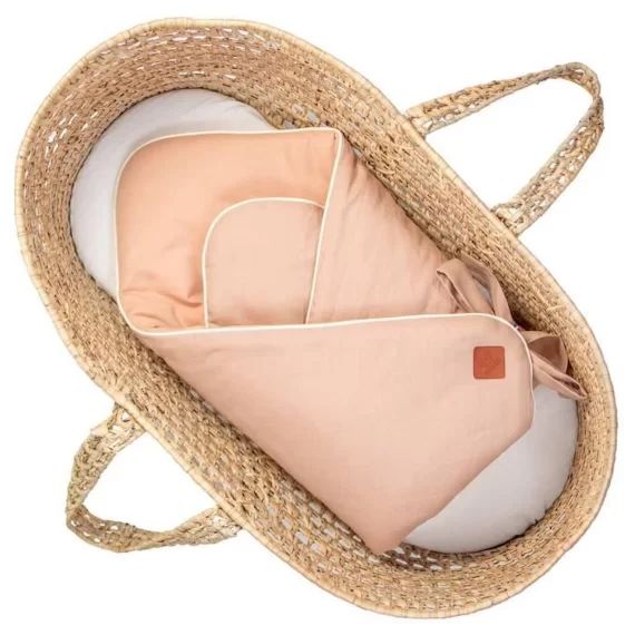 – Couverture D’emmaillotage En Lin Blanc