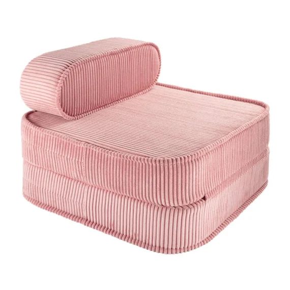 Chauffeusse Enfant Velours Côtelé Flip Pink Mousse