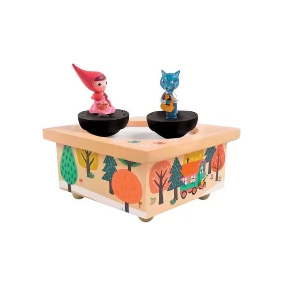 Boîte à musique magnétique Petit Chaperon Rouge (11,5 x 8,5 cm)