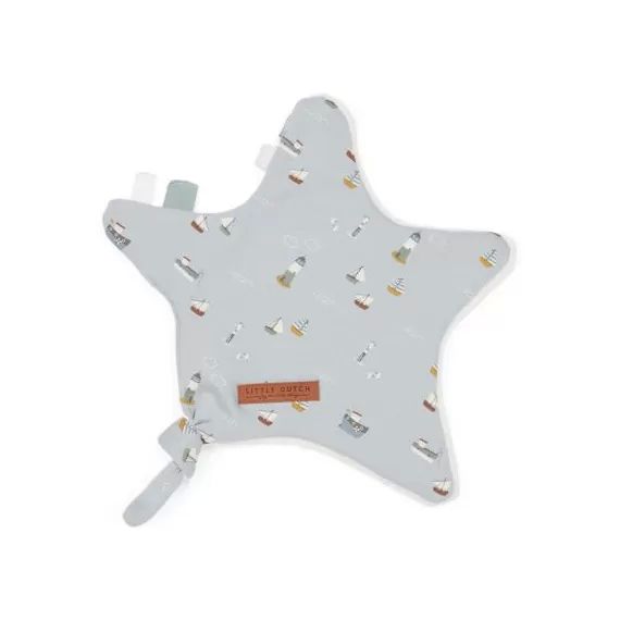Doudou attache sucette Sailors bay blue