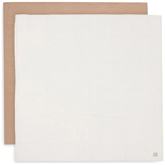 Lot De 2 Maxi-langes En Coton Marron, Écru