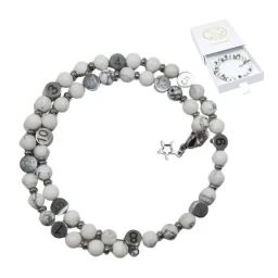Bracelet D&rsquo;allaitement – Howlite & Magnésite Blanc