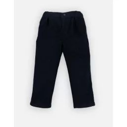 Pantalon en velours côtelé bleu