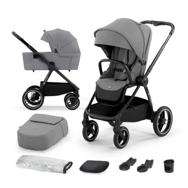 Poussette Kinderkraft Nea + Nacelle – Platinium Grey
