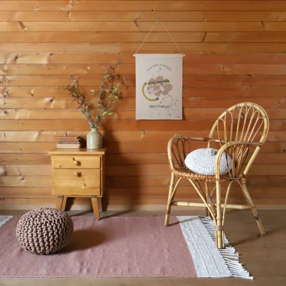 Tapis Chambre Coton Lucia Rose Liège
