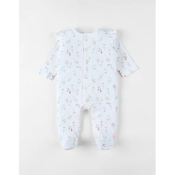 Pyjama Bébé Jersey Pointelle Blanc
