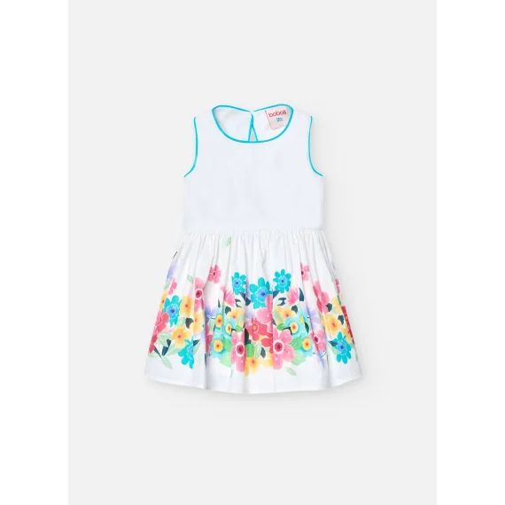 Robe En Satin Sans Manches Blanc