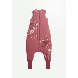 Turbulette Tog 2 En Gaze De Coton Avec Pieds Retroussables Alba Rose