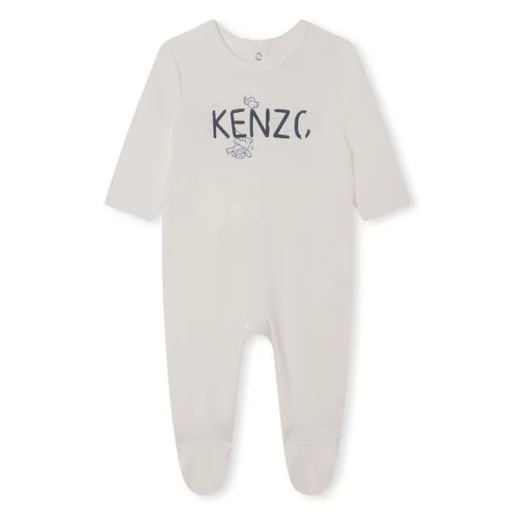 Pyjama imprimé en coton Garçon Blanc