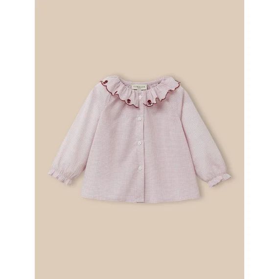Blouse Vichy Carreaux Rouge