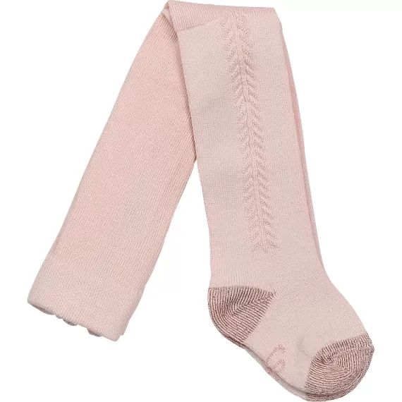 Collants en tricot Fille Rose