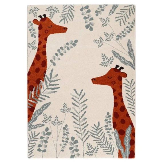 Tapis Enfant Nisu Tissé Machine En Polypropylène Multi 135×190 – Nattiot Vert