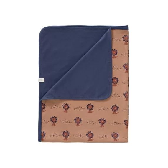Couverture bébé en coton bio Lion