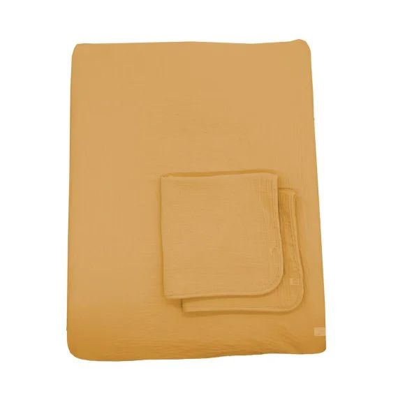Housse De Matelas À Langer Et Langes Coton Moutarde