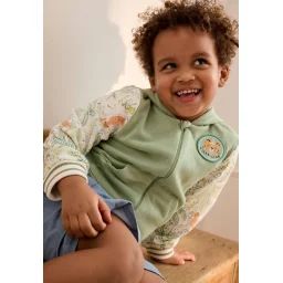 Sweat À Capuche Zippé Enfant Kanha Vert