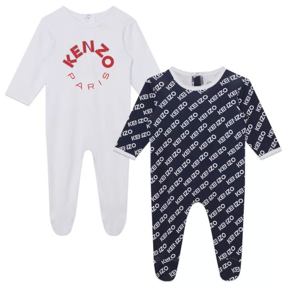 Lot de 2 pyjamas en coton UNISEXE Blanc