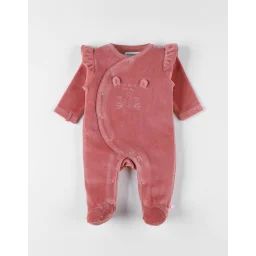 Pyjama En Velours Côtelé Guépard Rose
