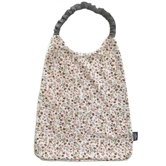 Grand bavoir élastiqué – Fleur Eleoni beige