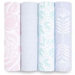 Lot de 4 maxi langes en coton Damsel (112 x 112 cm)