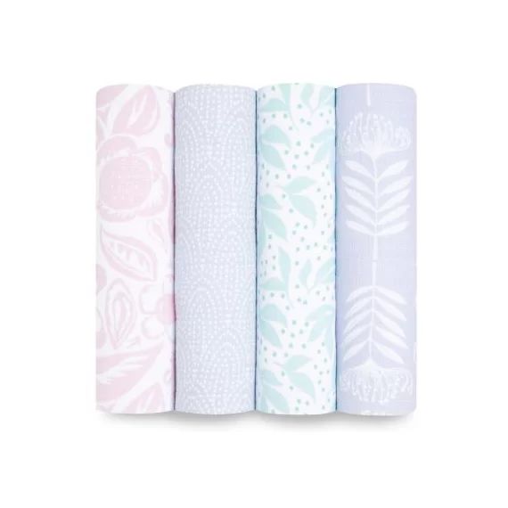 Lot de 4 maxi langes en coton Damsel (112 x 112 cm)