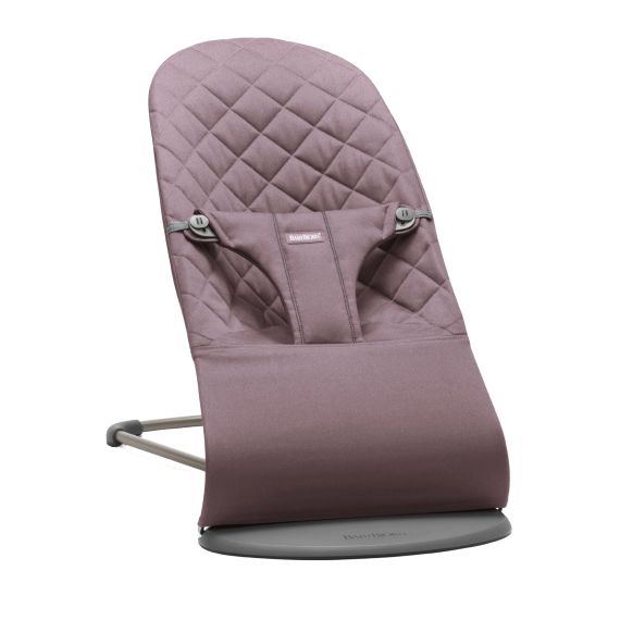 Transat Bliss – Mauve foncé / Coton, matelassage Classique / Gris foncé