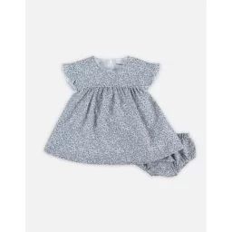 Robe imprimé fleuri bleu