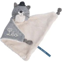 Doudou chat Fernand Les Moustaches (personnalisable)