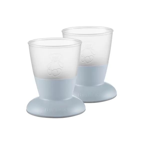 Verre pour Bébé, lot de 2 – Bleu pastel