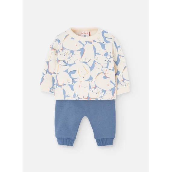 Ensemble Tricot Pour Bébé Motif Animaux Multicolore