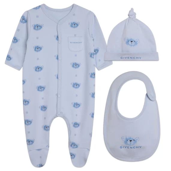 Ensemble naissance 3 pièces UNISEXE Bleu