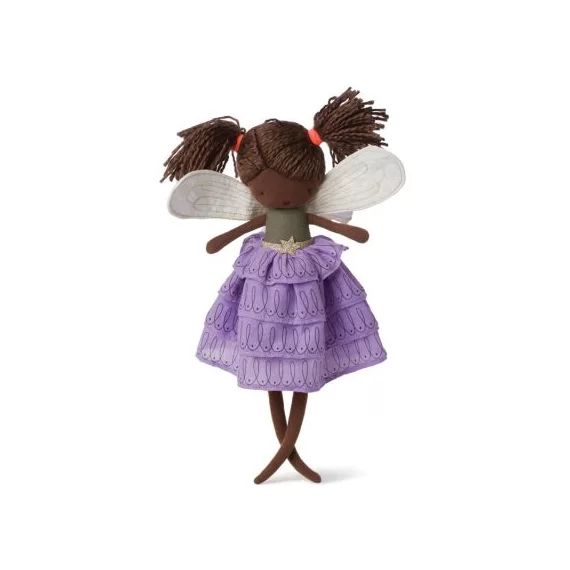 Poupée souple fée Féline avec robe parme (35 cm)