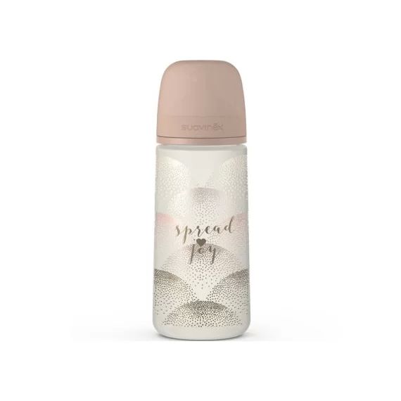 Biberon avec tétine symétrique SX PRO L Joy doré (360 ml)