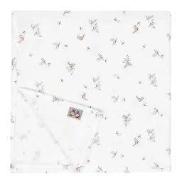 Lange En Gaze De Coton Melody Melody, Blanc Imprimé Minimali