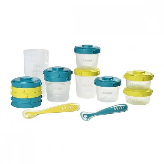 Pack Premier Repas Béaba – Néon Bleu