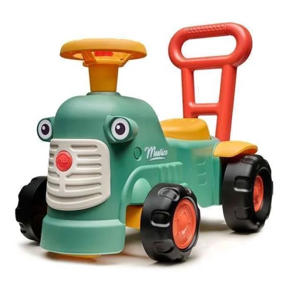 Porteur Maurice avec barre d&rsquo;aide à la marche ergonomique – Vert – FALK – Dès 12 mois – Fabriqué en France – 90% plastique recyclé vert