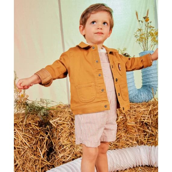 Veste en denim camel bébé garçon low impact –  – Soldes