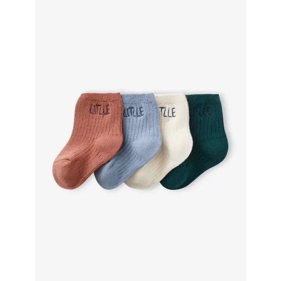 Lot de 4 paires de chaussettes little bébé cappuccino